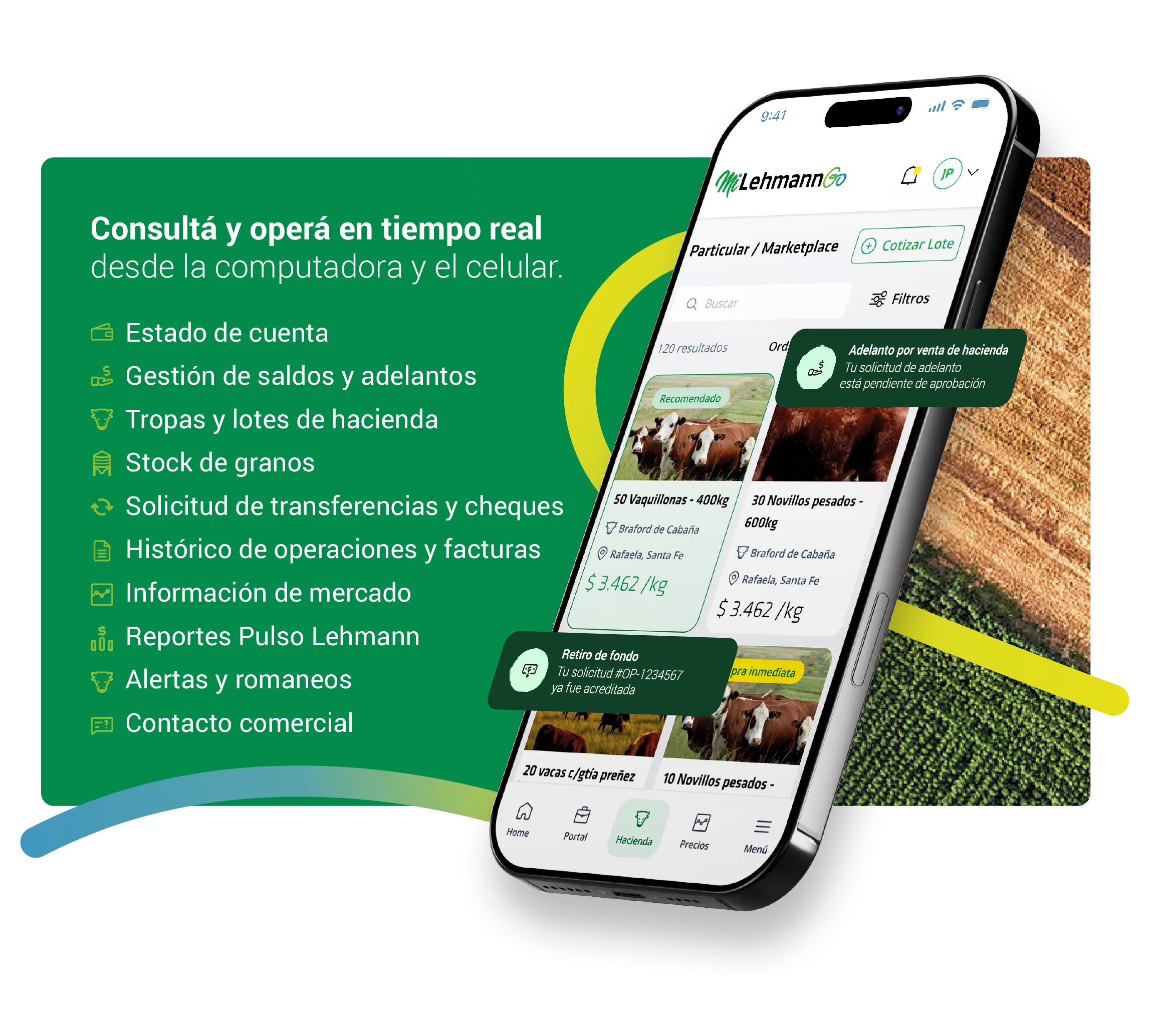 Transformá tu gestión agropecuaria con la nueva App de La Lehmann. Llegó Mi Lehmann Go!